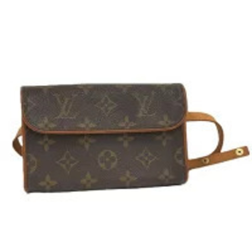 LOUIS VUITTON Florentine Pochette Shoulder Pouch Clutch Monogram Brown
